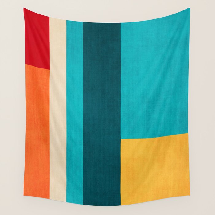 Modern Geometric Minimalist Artwork Wall Tapestry Gallery Image 4