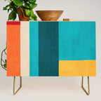 Modern Geometric Minimalist Artwork Credenza Gallery Image 1