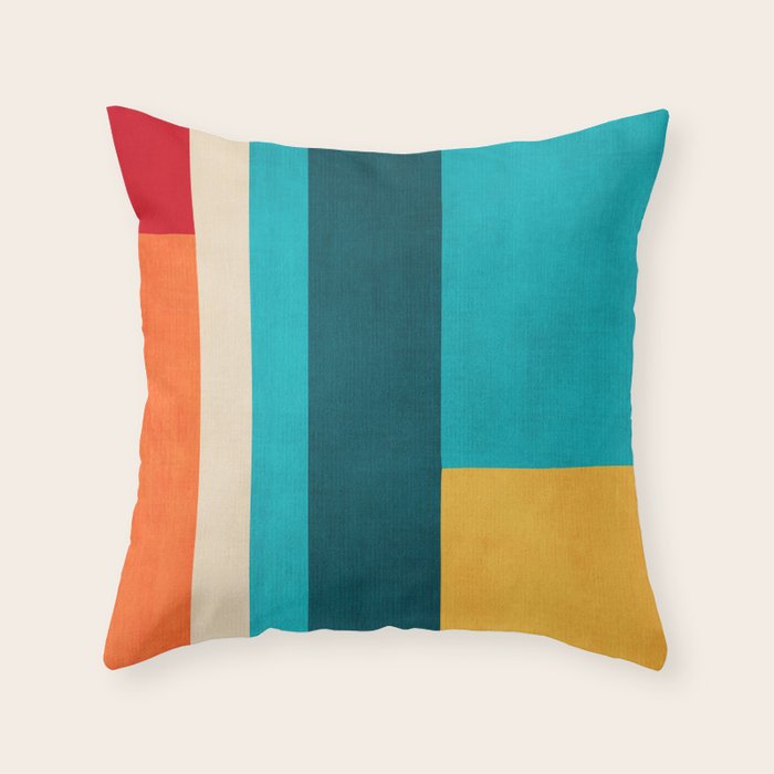 Modern Geometric Minimalist Artwork Throw Pillow Gallery Image 6