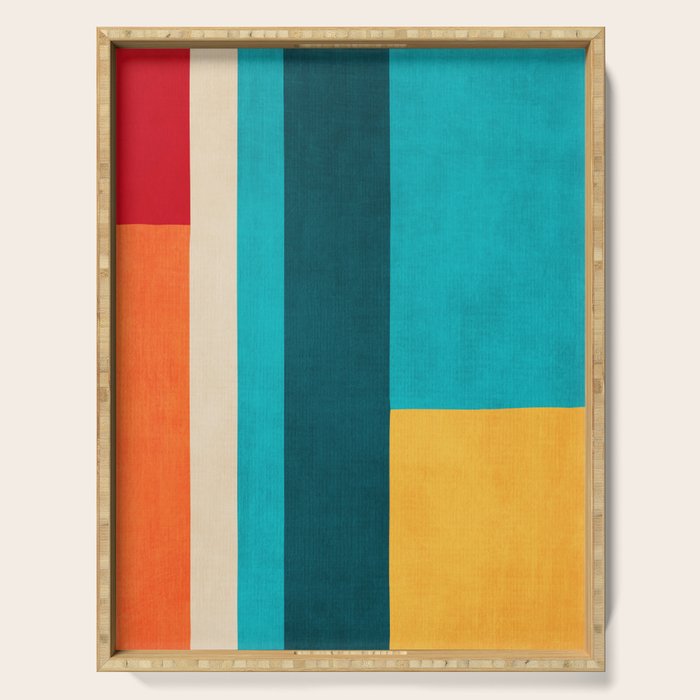 Modern Geometric Minimalist Artwork Serving Tray Gallery Image 1