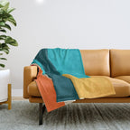 Modern Geometric Minimalist Artwork Throw Blanket Gallery Image 1