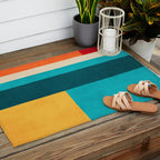 Modern Geometric Minimalist Artwork Outdoor Rug Gallery Image 2