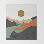 Cat Landscape 93 Throw Blanket Gallery Image 2