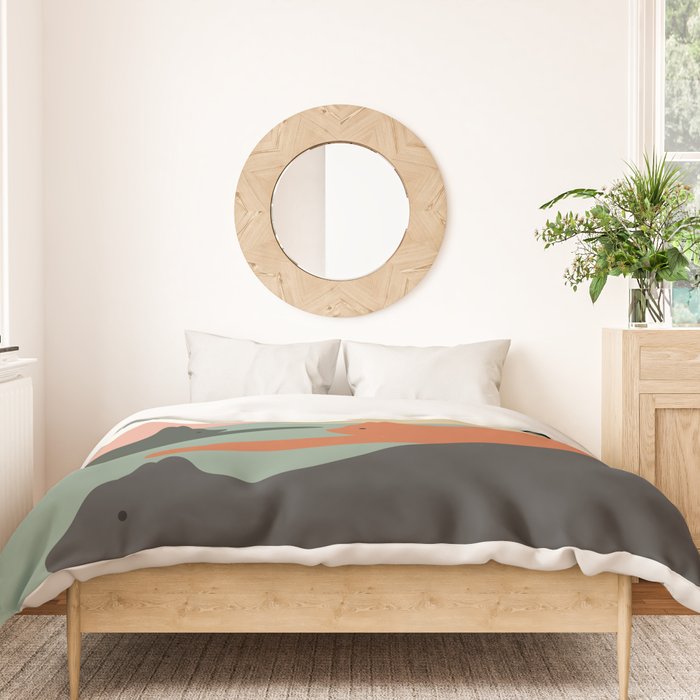 Cat Landscape 93 Duvet Cover Gallery Image 3