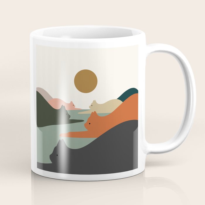 Cat Landscape 93 Coffee Mug Gallery Image 1