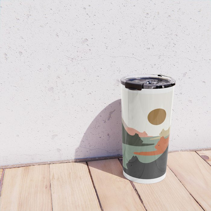 Cat Landscape 93 Travel Mug Gallery Image 4