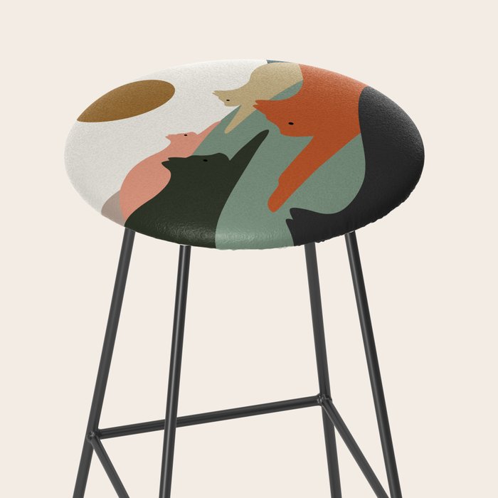 Cat Landscape 93 Stool Gallery Image 2