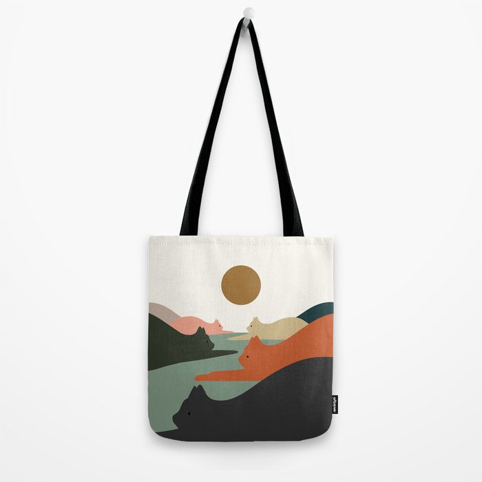 Cat Landscape 93 Tote Bag Gallery Image 2