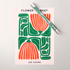 Pippin & Ferns: Les Fleurs | Flower Market 01 Wrapping Paper Gallery Image 1