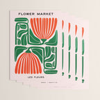 Pippin & Ferns: Les Fleurs | Flower Market 01 Wrapping Paper Gallery Image 3