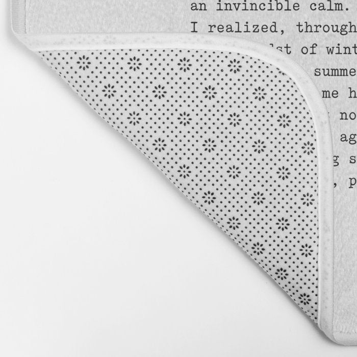 Albert Camus Quote - My Dear in the midst of hate I found Bath Mat Gallery Image 2