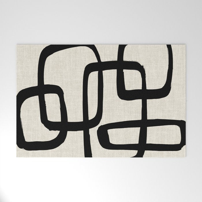 Retro Ink Welcome Mat Gallery Image 1