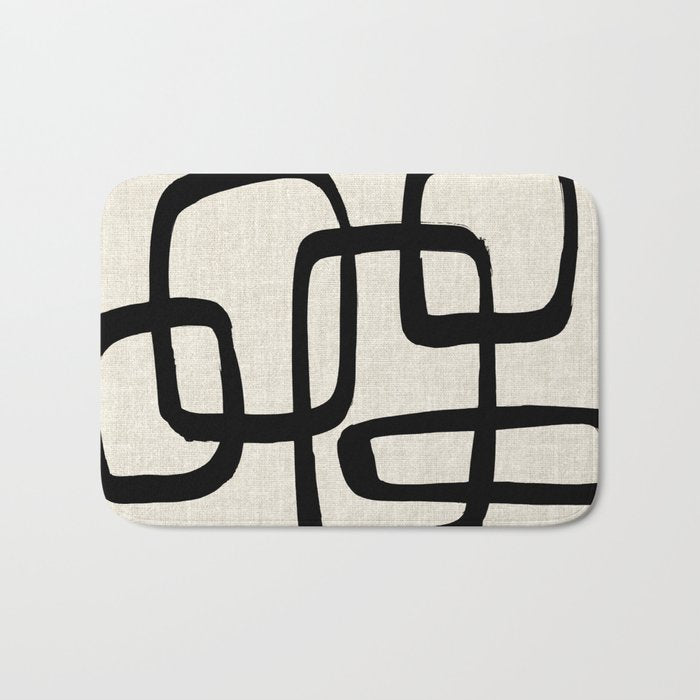 Retro Ink Bath Mat Gallery Image 1
