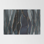 Midnight Marble Deep Ocean Waves Rug Gallery Image 2