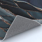 Midnight Marble Deep Ocean Waves Rug Gallery Image 4