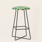 Colorful geometric flower art pattern Stool Gallery Image 1