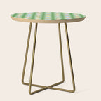 Colorful geometric flower art pattern Side Table Gallery Image 1
