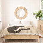 Minhwa: cat & butterfly (Korean traditional/folk art) Duvet Cover Gallery Image 3