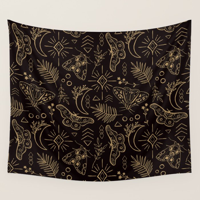 Callisto Moon Moths Wall Tapestry Gallery Image 1