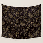 Callisto Moon Moths Wall Tapestry Gallery Image 4