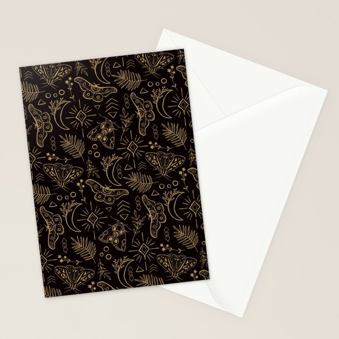 Callisto Moon Moths Stationery Card Gallery Image 2