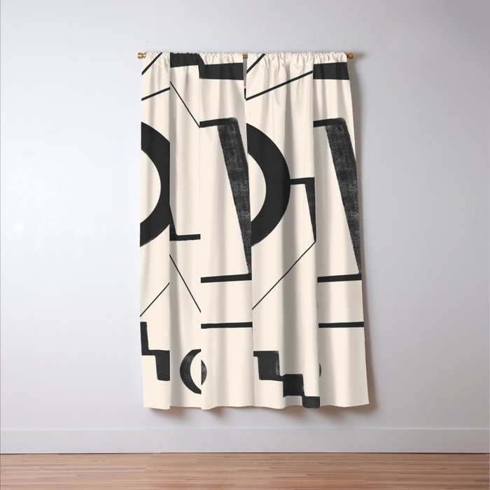 Abstract line art 29 Window Curtain Gallery Image 3