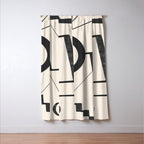 Abstract line art 29 Window Curtain Gallery Image 3