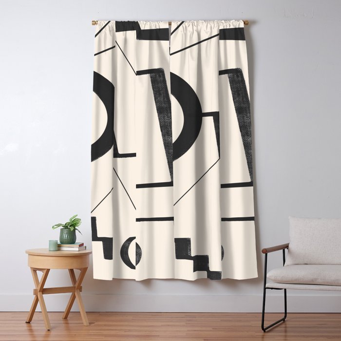 Abstract line art 29 Window Curtain Gallery Image 5