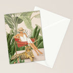 The Lady and the Tiger II Stationery Card Gallery Image 2