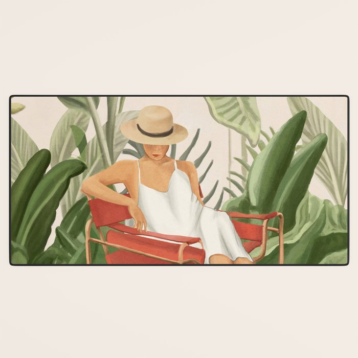 The Lady and the Tiger II Desk Mat Gallery Image 3