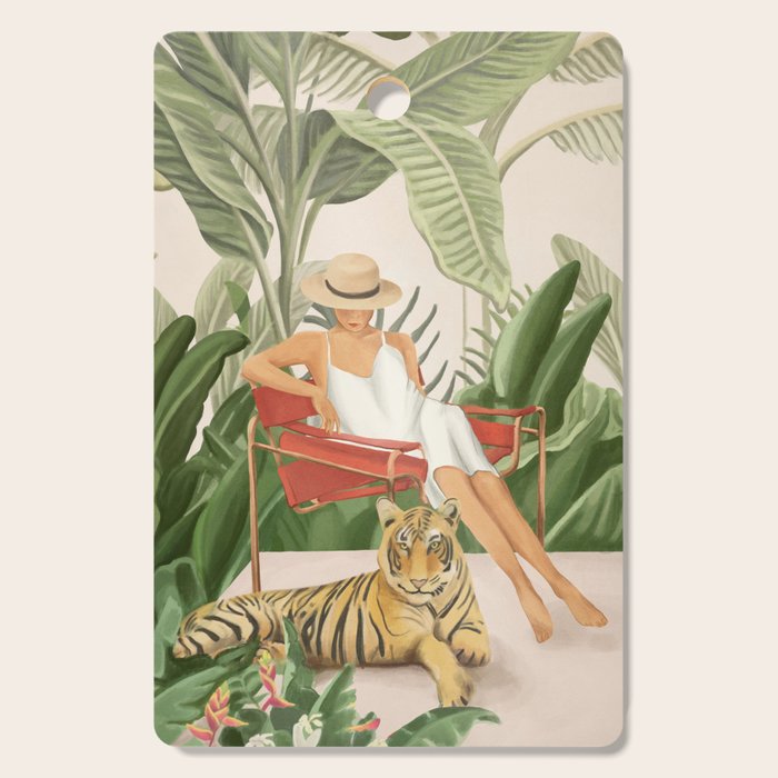 The Lady and the Tiger II Cutting Board Gallery Image 1