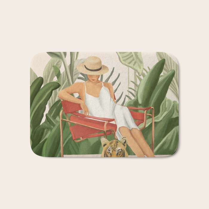 The Lady and the Tiger II Bath Mat Gallery Image 1
