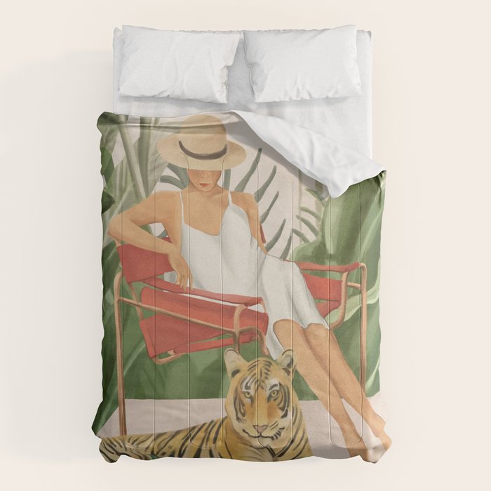 The Lady and the Tiger II Comforter Gallery Image 6