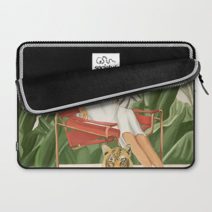 The Lady and the Tiger II Laptop Sleeve Gallery Image 2