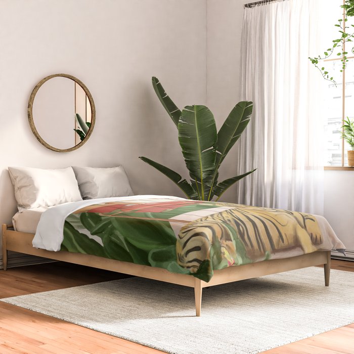 The Lady and the Tiger II Comforter Gallery Image 2