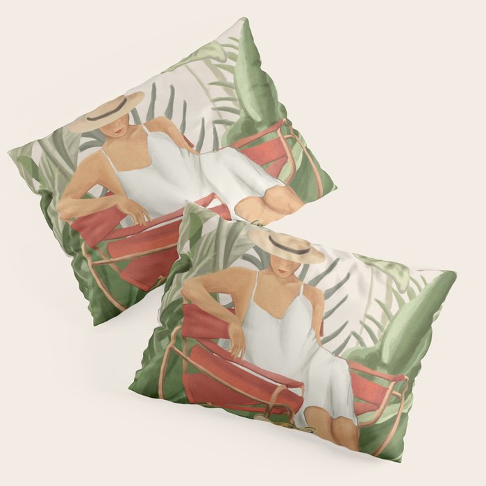 The Lady and the Tiger II Pillow Sham Gallery Image 3