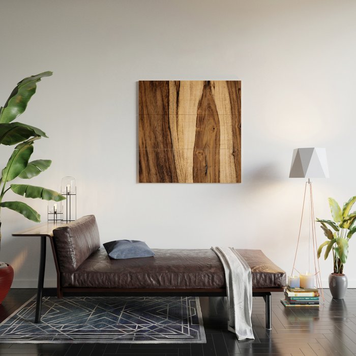 Sheesham Wood Grain Texture, Close Up Wood Wall Art Gallery Image 2