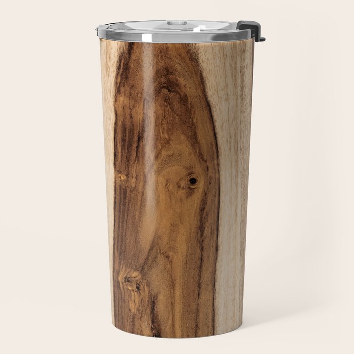 Sheesham Wood Grain Texture, Close Up Travel Mug Gallery Image 2