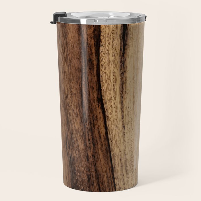 Sheesham Wood Grain Texture, Close Up Travel Mug Gallery Image 3