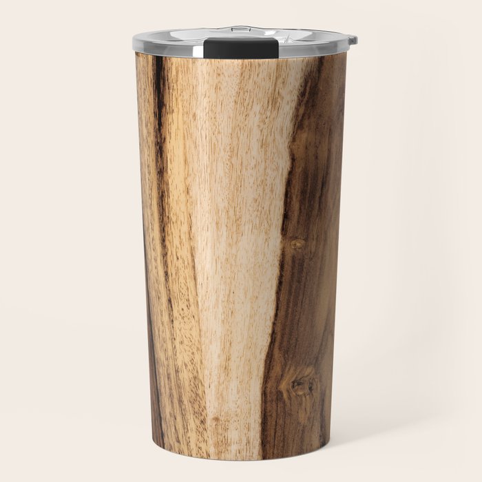 Sheesham Wood Grain Texture, Close Up Travel Mug Gallery Image 1