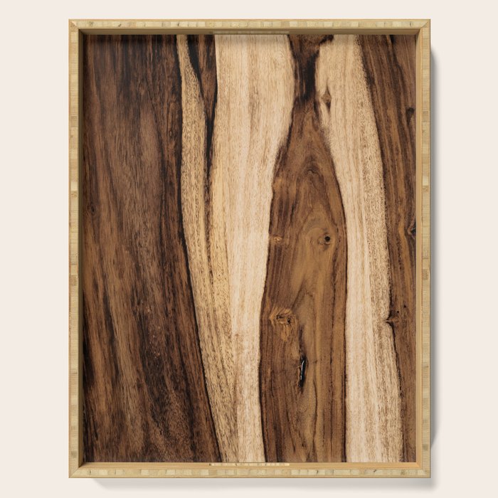Sheesham Wood Grain Texture, Close Up Serving Tray Gallery Image 1
