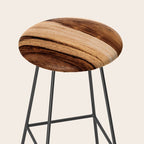 Sheesham Wood Grain Texture, Close Up Stool Gallery Image 2
