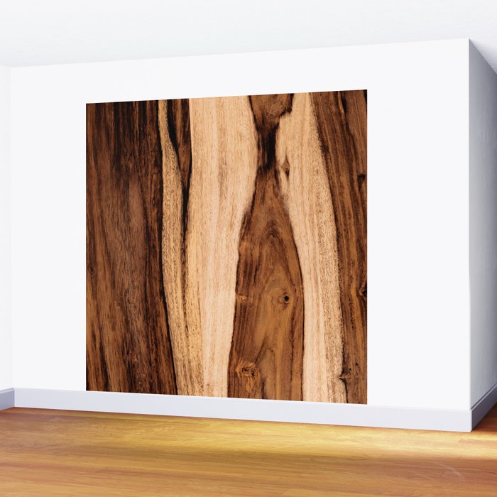 Sheesham Wood Grain Texture, Close Up Wall Mural Gallery Image 2