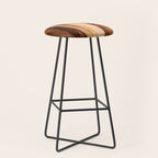 Sheesham Wood Grain Texture, Close Up Stool Gallery Image 1