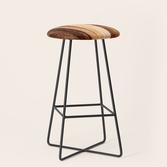 Sheesham Wood Grain Texture, Close Up Stool Gallery Image 1