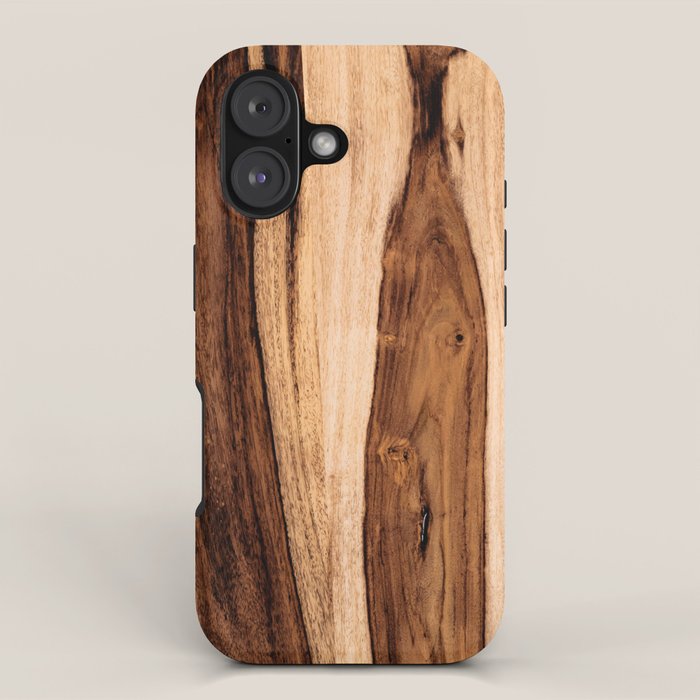 Sheesham Wood Grain Texture, Close Up iPhone Case Gallery Image 1