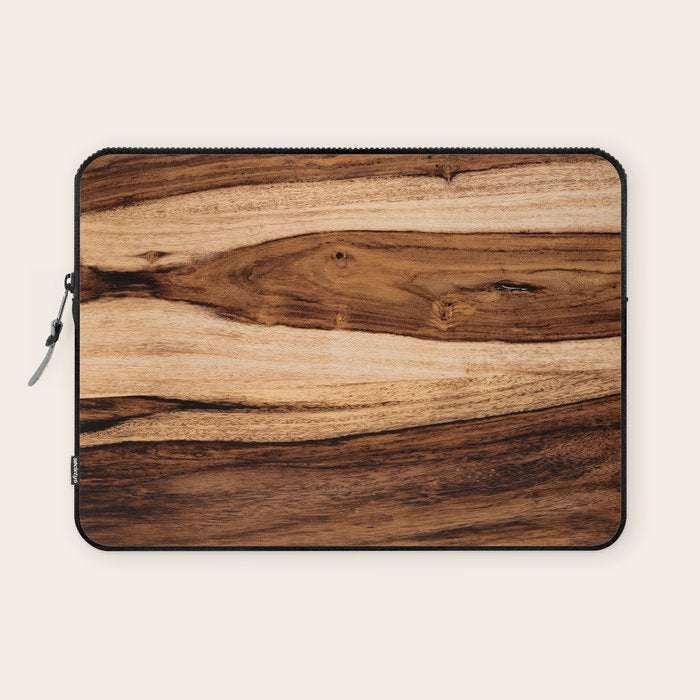 Sheesham Wood Grain Texture, Close Up Laptop Sleeve Gallery Image 1