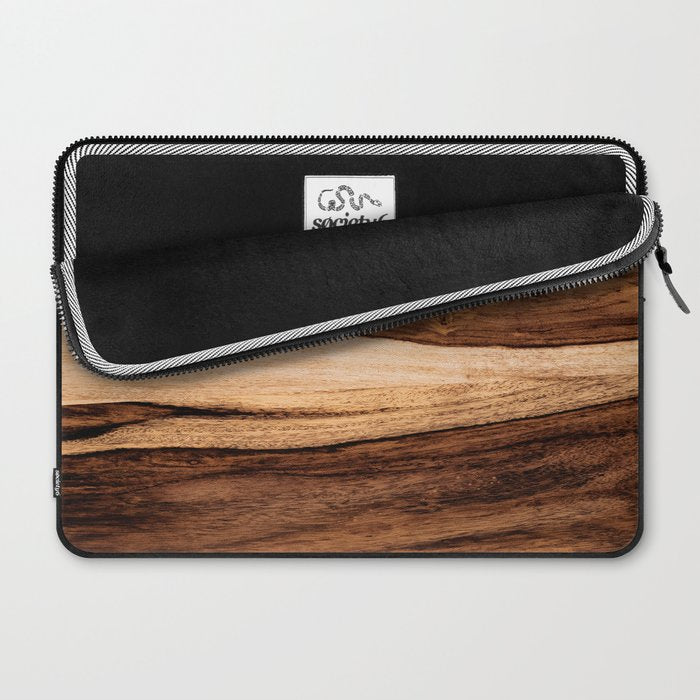 Sheesham Wood Grain Texture, Close Up Laptop Sleeve Gallery Image 2