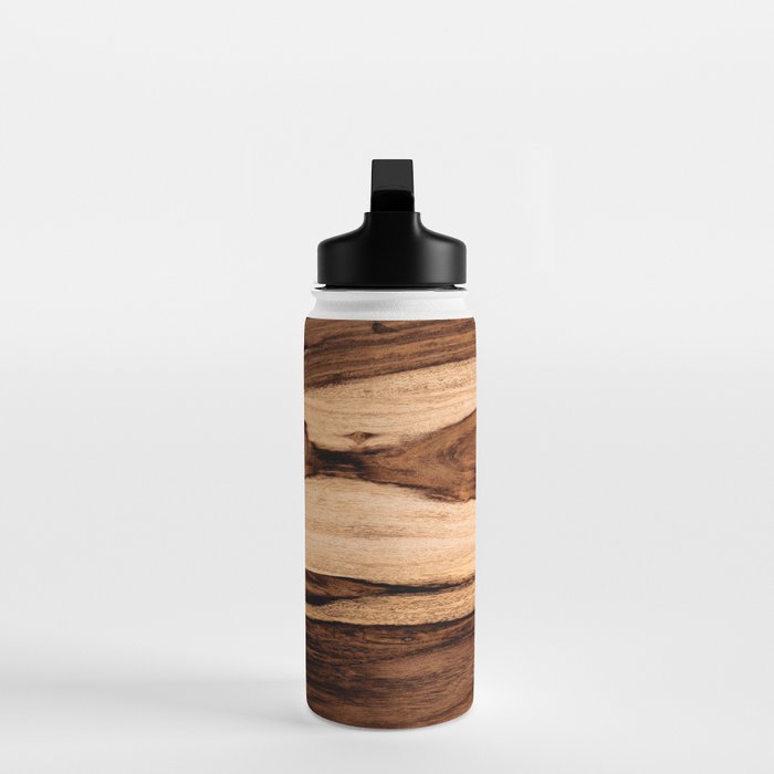 Sheesham Wood Grain Texture, Close Up Water Bottle Gallery Image 3