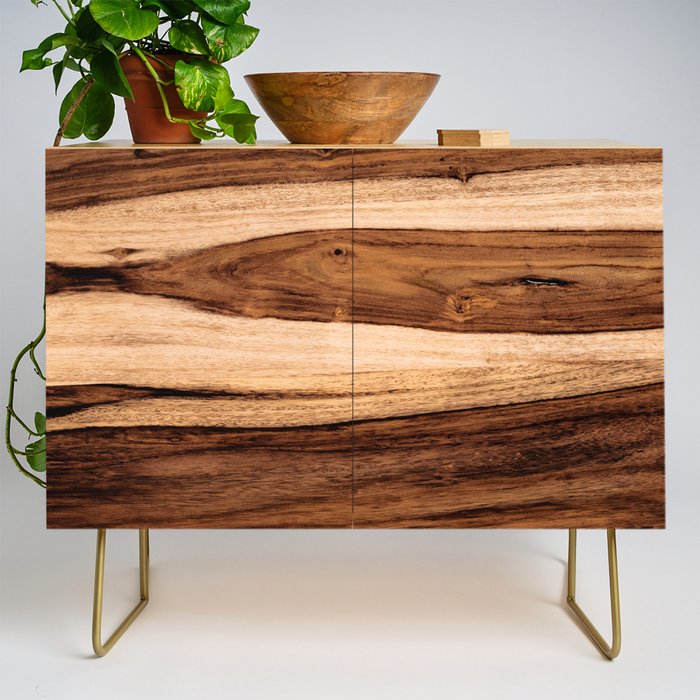 Sheesham Wood Grain Texture, Close Up Credenza Gallery Image 1